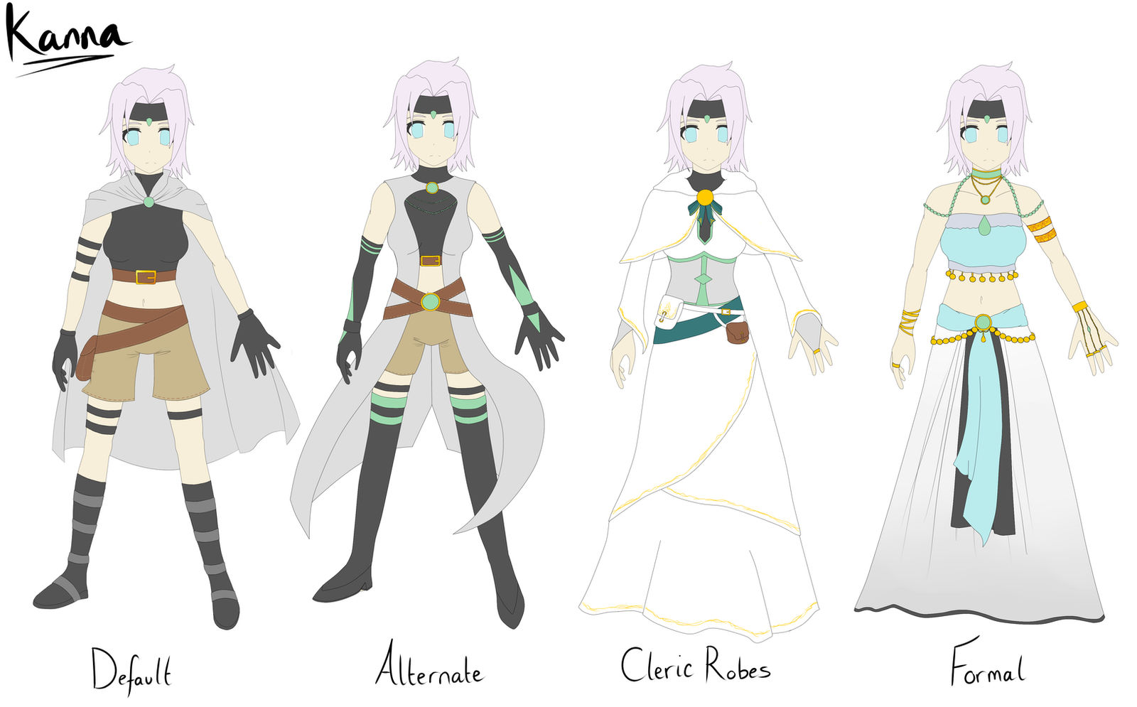 Outfit Reference Sheet - Kanna