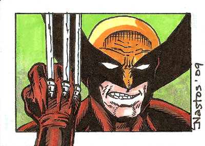 Color Wolverine Sketchcard