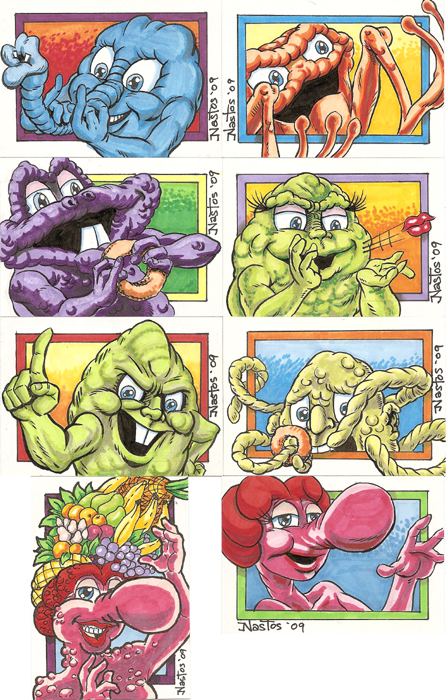 Freakies Color Sketchcards