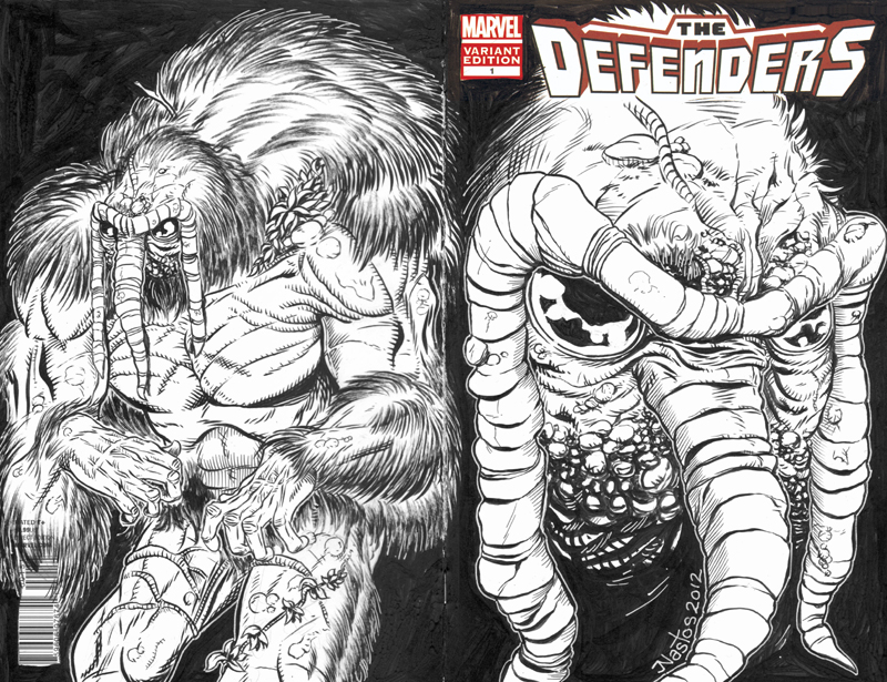 Man-Thing Sketch Cover