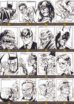 Batman The Legend Sketchcards set 1