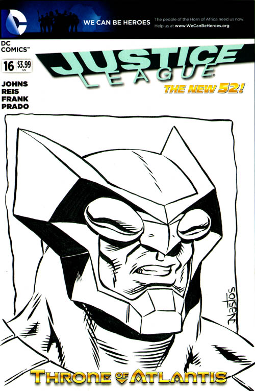 Justice League - Owlman Sketchcover commission