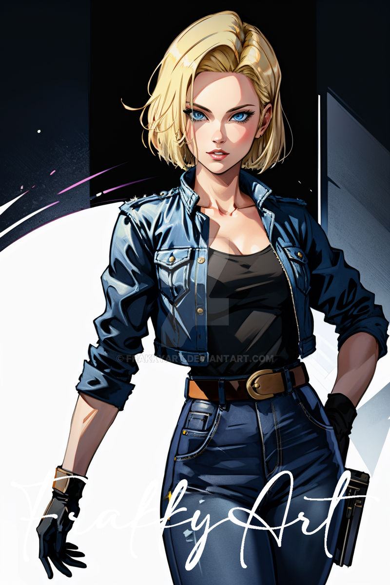 android 18 DBZ 001 by FrakkyArt on DeviantArt