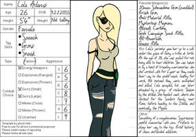 Lola Character Sheet