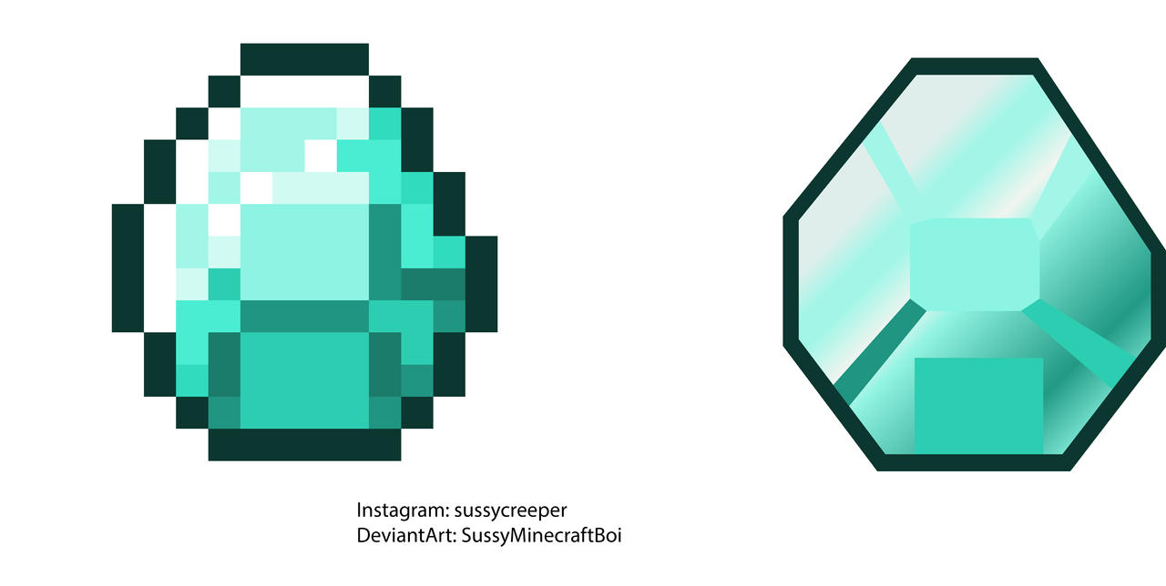 Minecraft Diamond by SussyMinecraftBoi on DeviantArt
