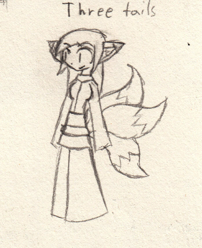 Three tailed fox by eternalJonathan on DeviantArt