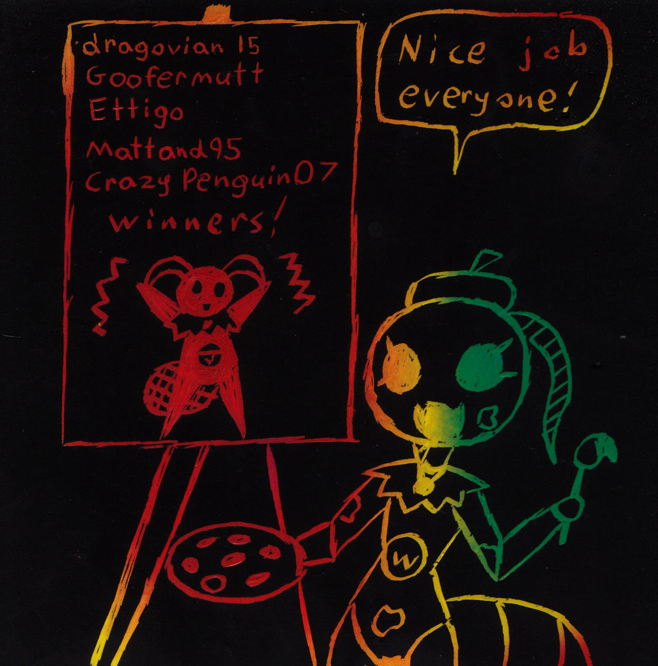 Deviantart Write Challenge Doing better art challenge winners! by eternalJonathan on DeviantArt