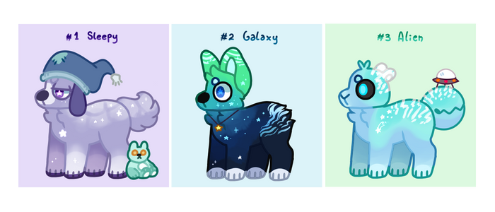 Space Themed Dogs Auctions -CLOSED-