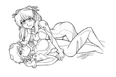 Collab - Evangelion Rei and Asuka