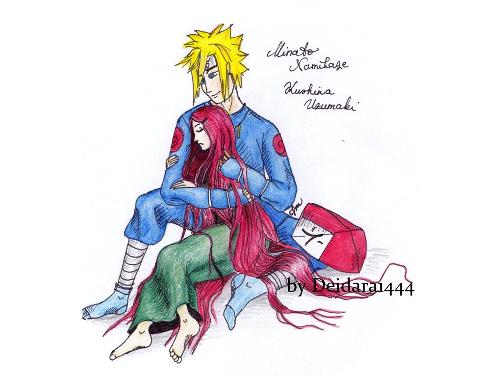 Minato and Kushina (hug)