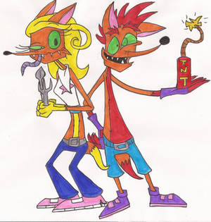 Twisted Toons - Coco and Crash