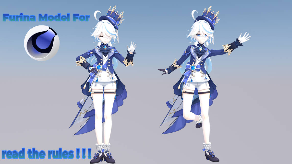 (CINEMA 4D) Genshin Impact Furina Model For C4D by FocaHlors on DeviantArt