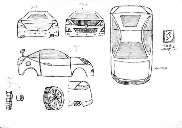My dorwing : Bluprint car Maxray