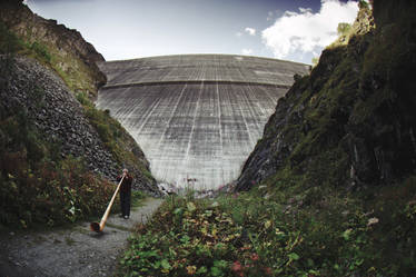 Alphorn at the Grande Dixence Dam