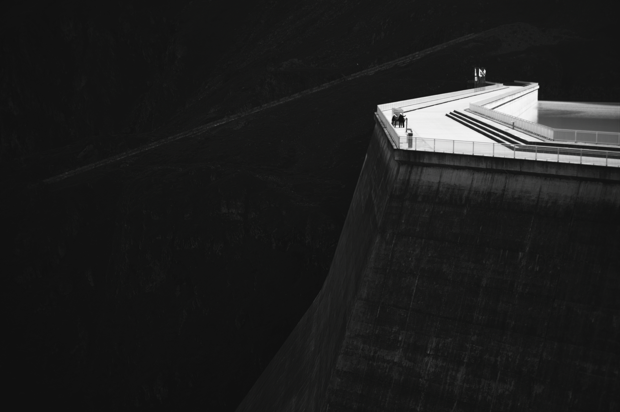 The Top of the Grande Dixence Dam
