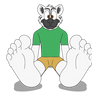 My Bare Badger Feet by Jolly