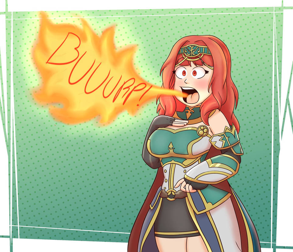 Zelda Burping Animation COMISSION - Celica Burping (Fire Emblem) by UnShoto on DeviantArt