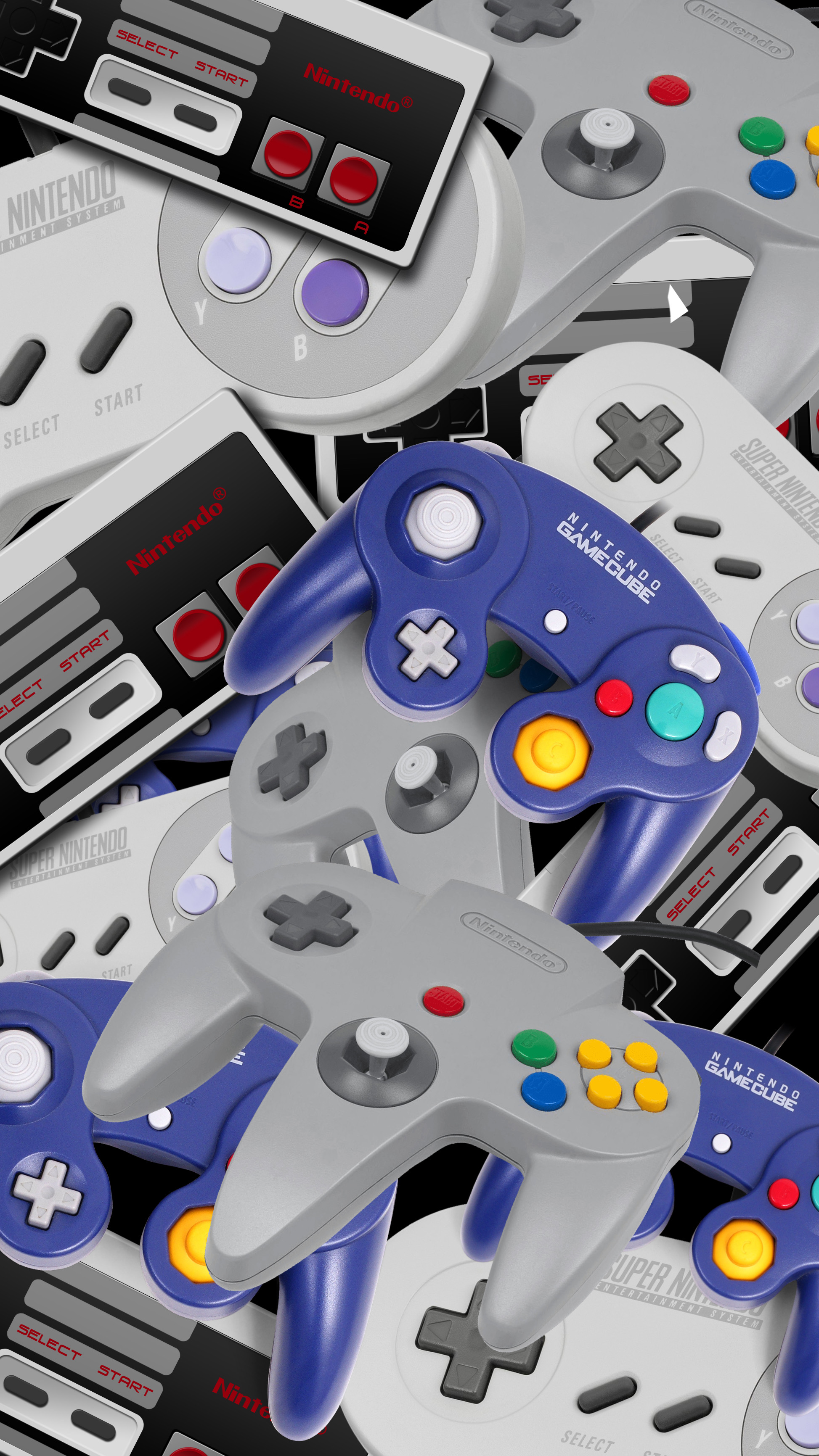 Retro Nintendo Controller Wallpaper