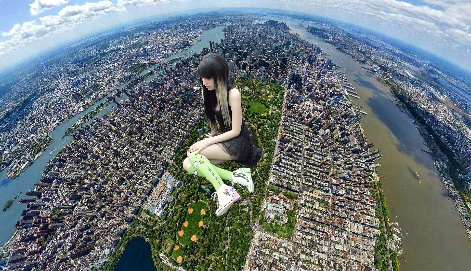 Giantess in Central Park