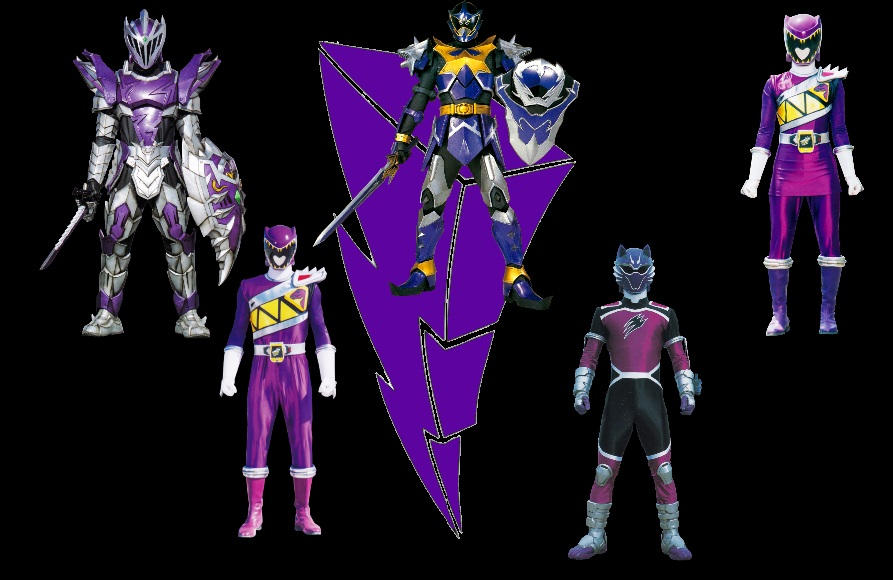 Purple power rangers by Werehog9413 on DeviantArt