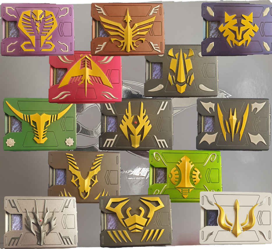 Ryuki All Rider Kamen rider ryuki complete selection belt decks by Werehog9413 on ...