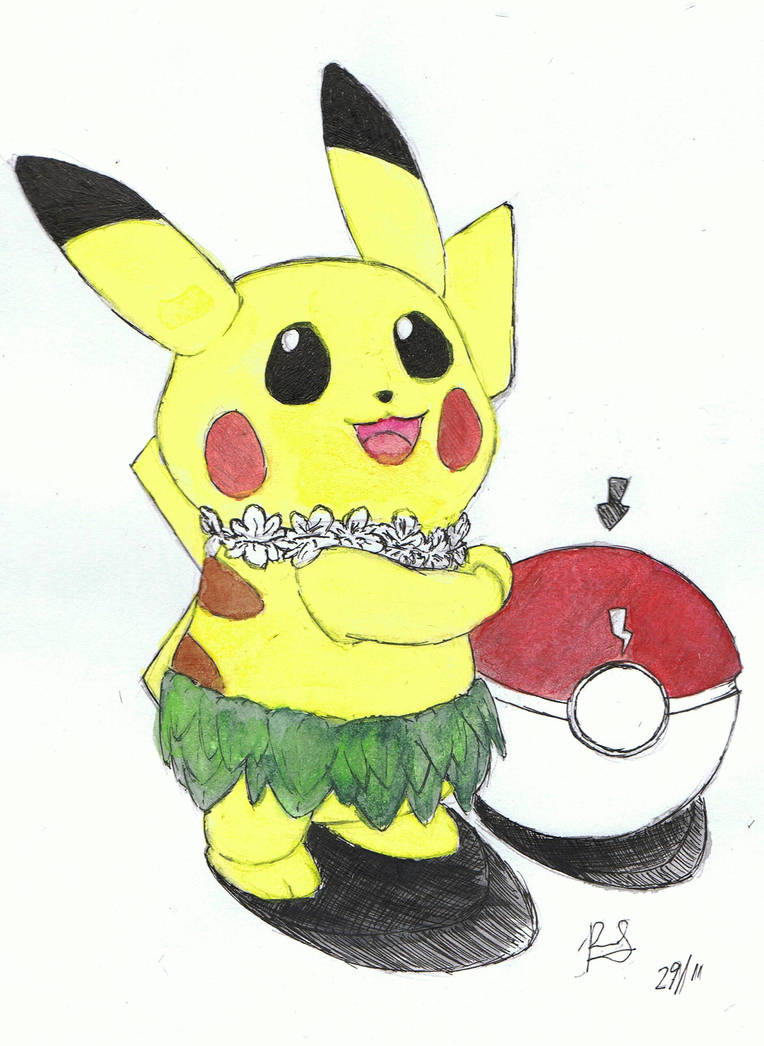 Aloha Pychu Pikachu, Aloha from Hawaii by amenoshugo09 on DeviantArt