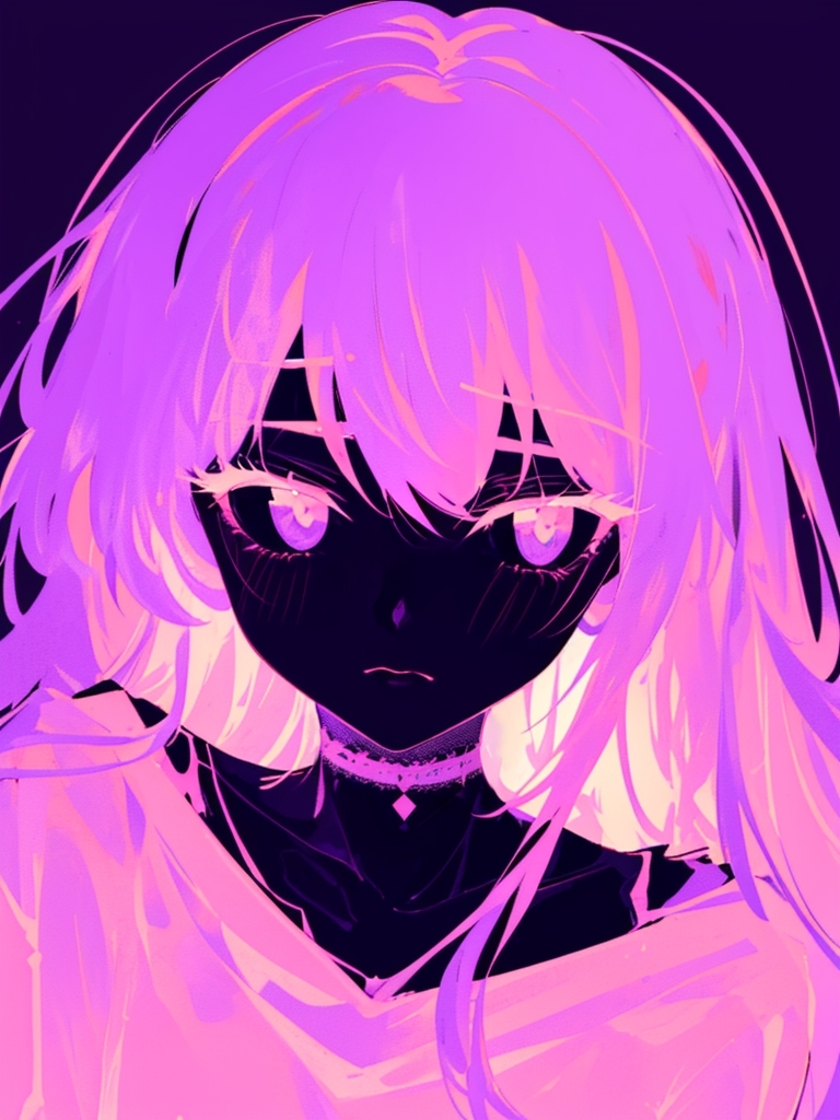 soft anime girl with reflective eyes pink pastel by xRebelYellx on  DeviantArt