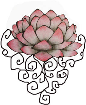 lotus tattoo vine sketch