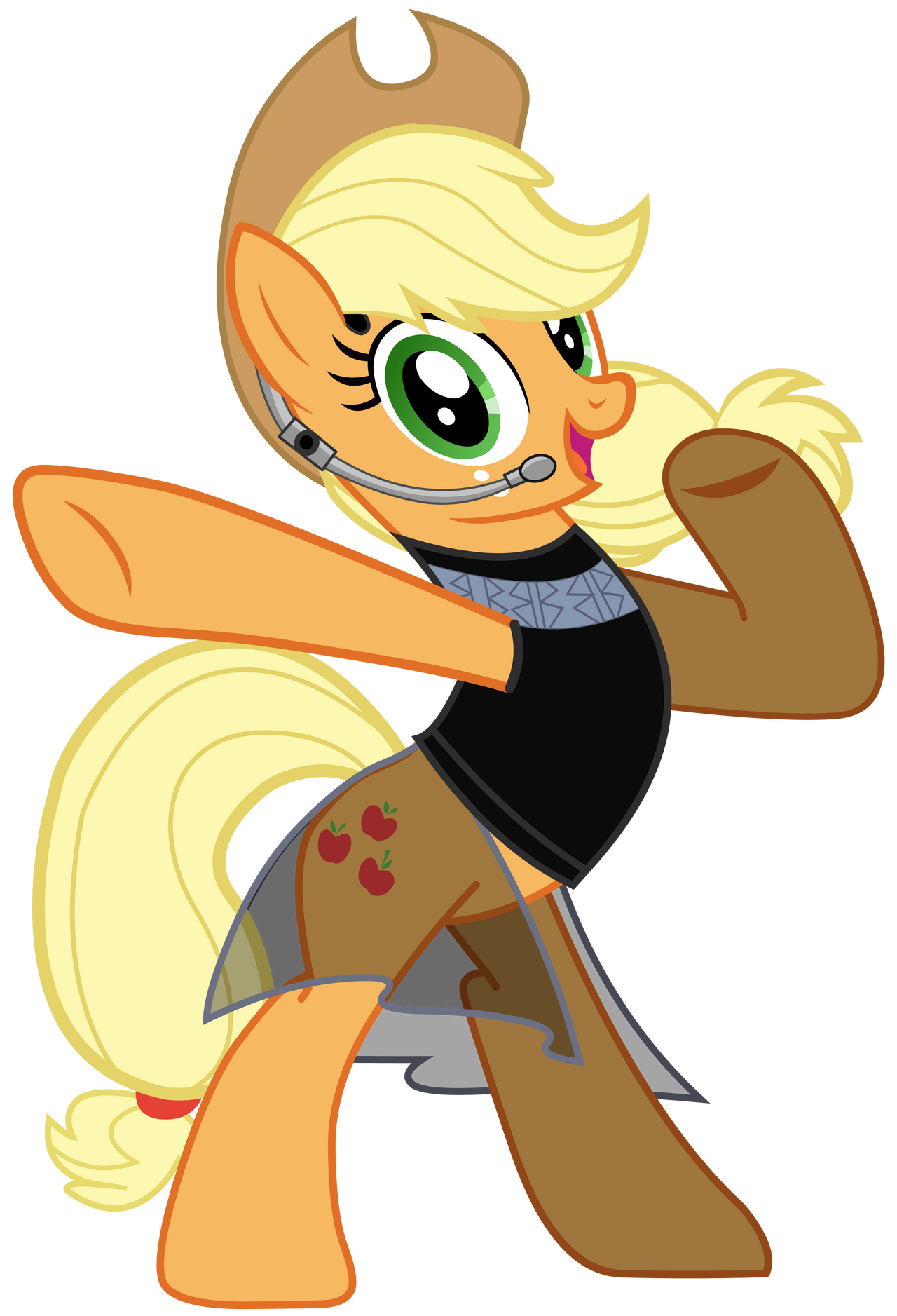 MLP - Applejack (Coloratura/Rara Pose) by DaltLSmith on DeviantArt