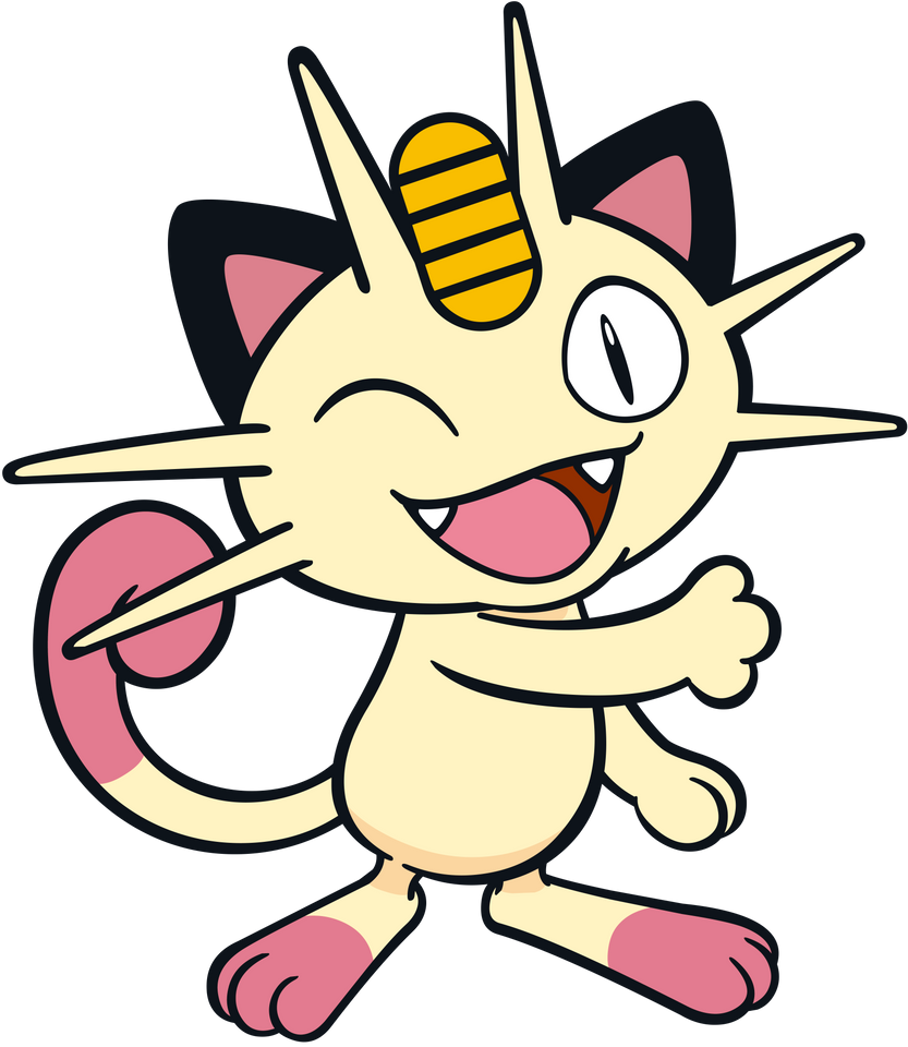 Shiny Meowth Dream World / Global Link by rattafratz on DeviantArt