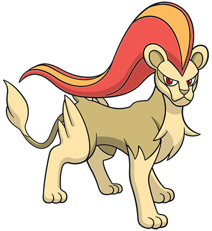 Shiny Pyroar (Female) Dream World / Global Link by rattafratz on DeviantArt