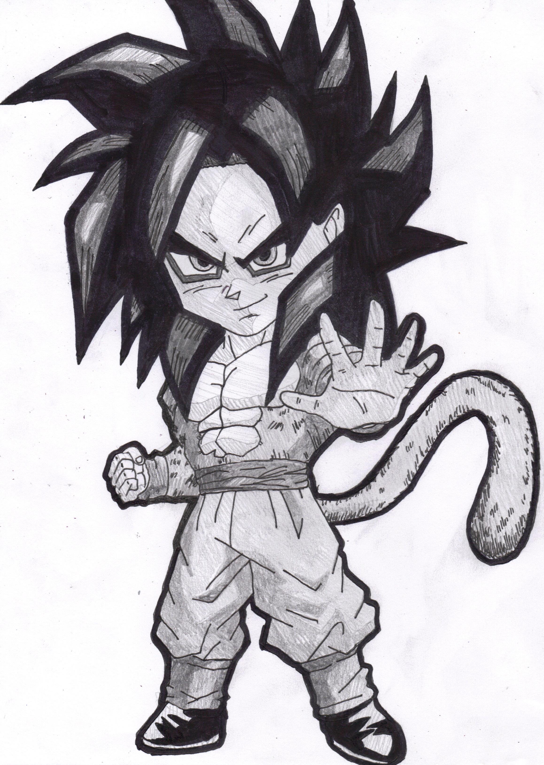 Goku SSJ Chibi (Dragon Ball Z) para colorir by PoccnnIndustriesPT on  DeviantArt