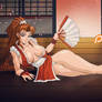 Mai at the dojo