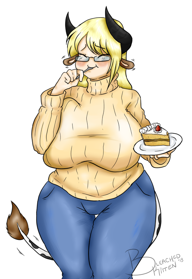 Icyshadowlord Cowgirl and Cake Commission