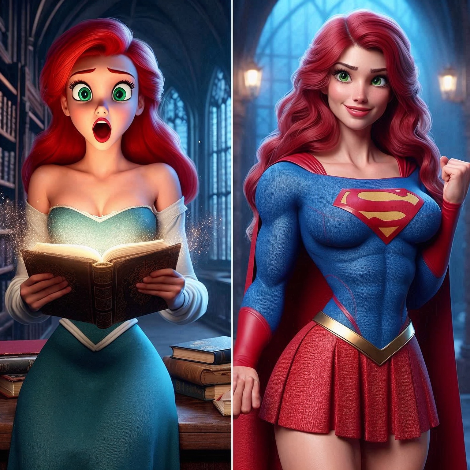 Library Ariel Super Ariel by DougVerse on DeviantArt