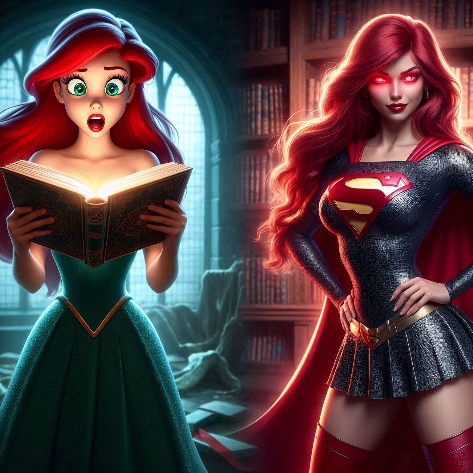Library Ariel Evil Super Ariel by DougVerse on DeviantArt