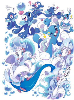 Popplio Evolution Pile