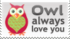 Owl Always Love you Stamp 2 by InspiredInstinct