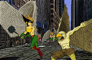 Hawkgirl VS Manhawk