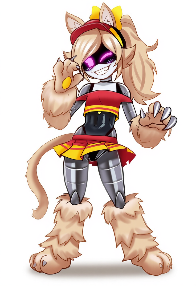 Murder Drone Encyclopedia: Lizzy the Werecat by Siren-Module on DeviantArt