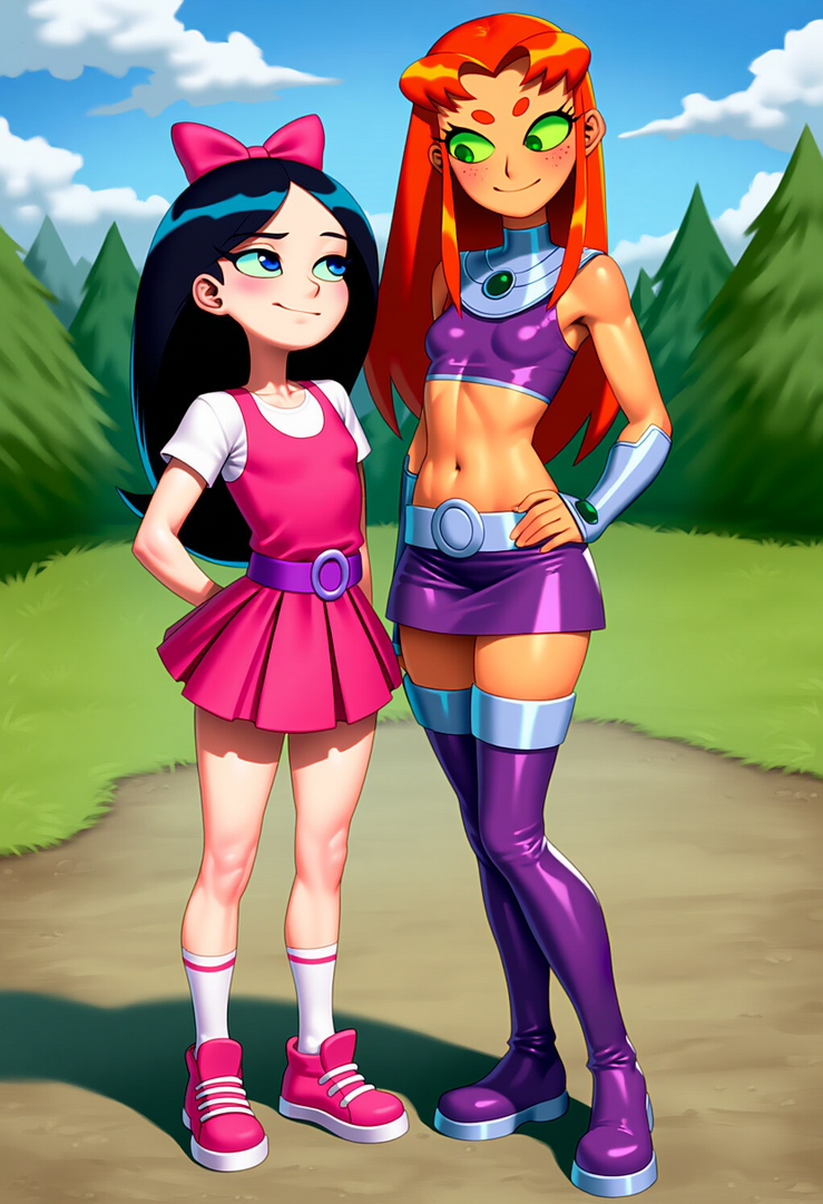 Starfire Module Req: Isabella meets Starfire. for da1996p by Siren-Module on DeviantArt