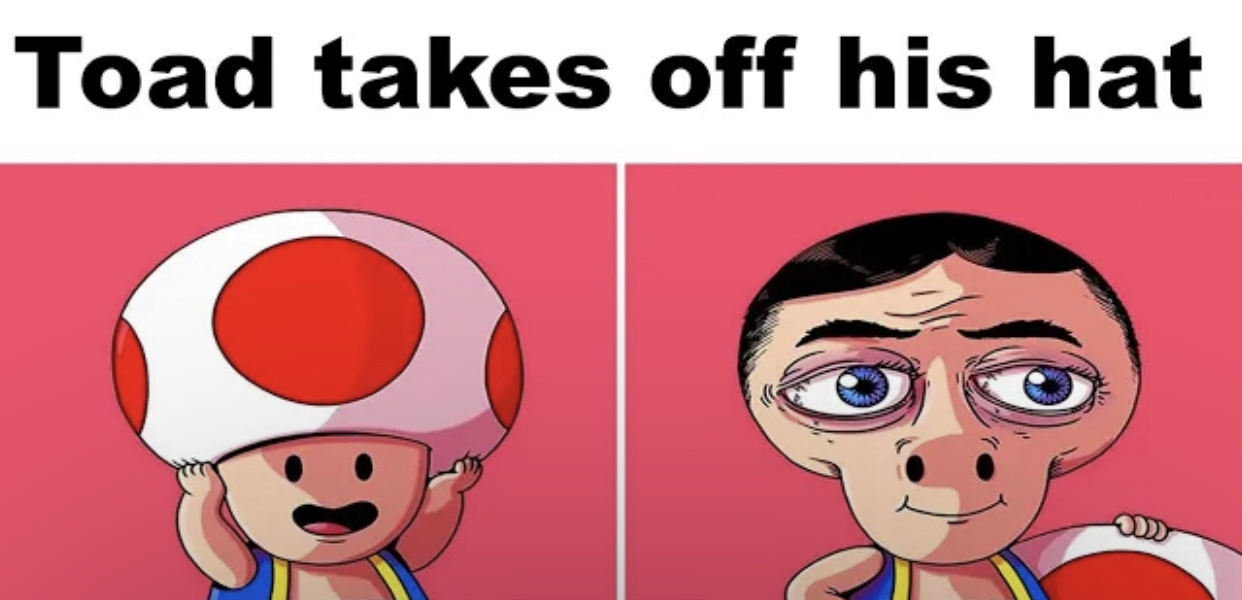 Toad Takes Off His Mushroom Hat By Clankerer On DeviantArt toad-takes-off-his-mushroom-hat-by-clankerer-on-deviantart