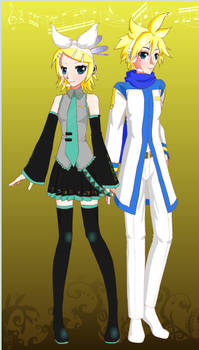 Rin(Miku) Len(Kaito) Kagamine xD