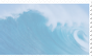 Blue waves stamp