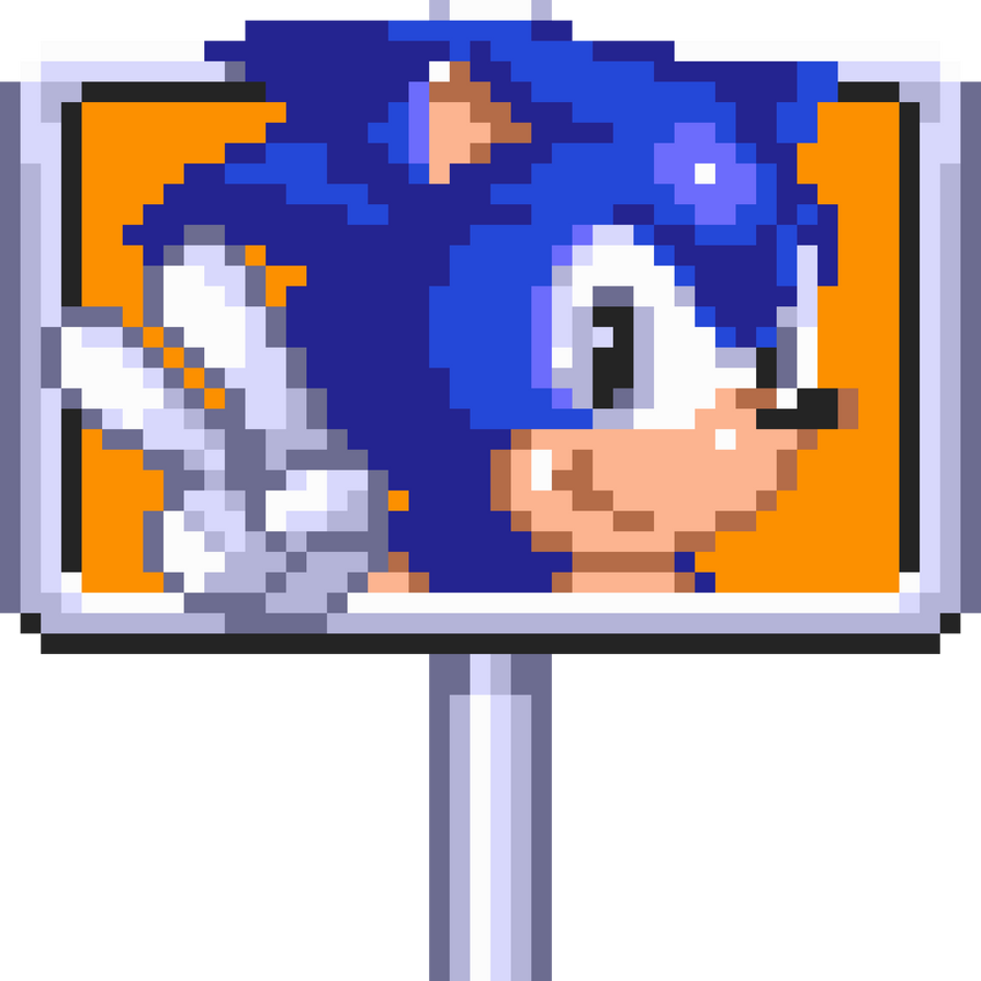 Conik Sign STH3 - Sonic's Goal Sign (Pixilart) by LokMengHong560617 on DeviantArt