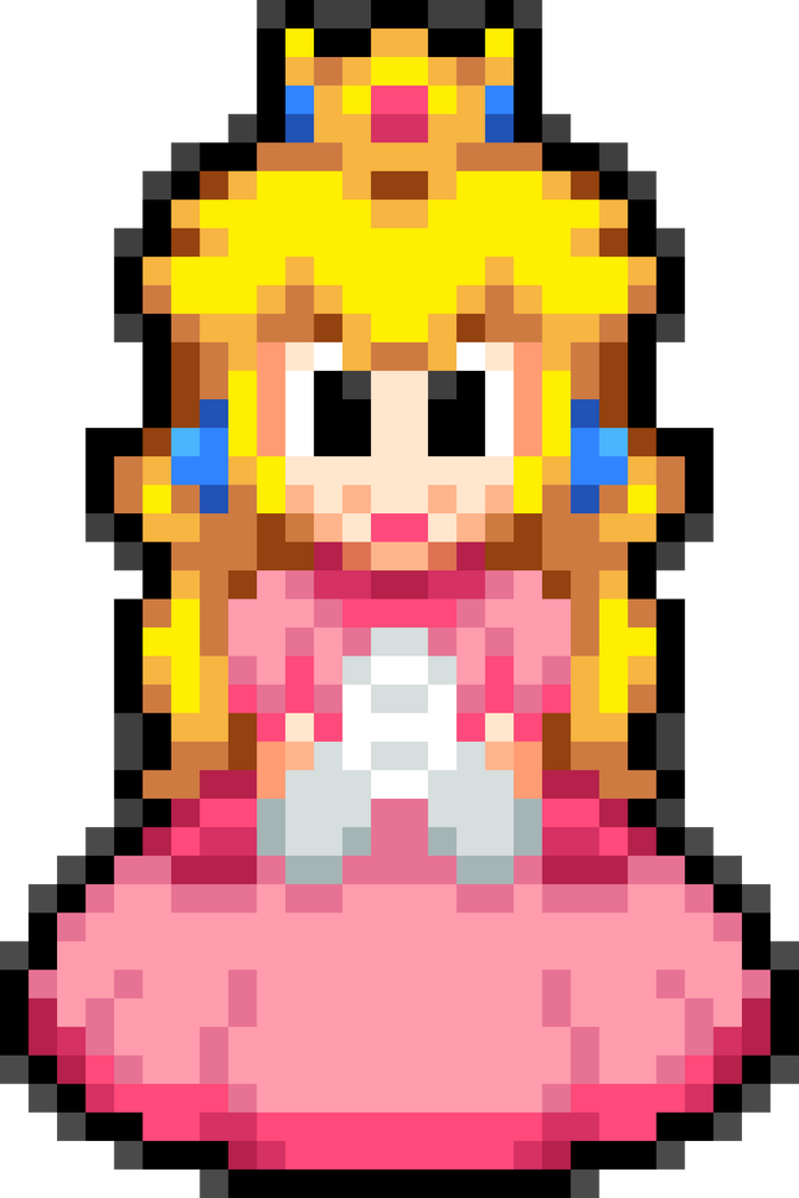 SMRPG - Peach (Intro) (Pixilart) by LokMengHong560617 on DeviantArt