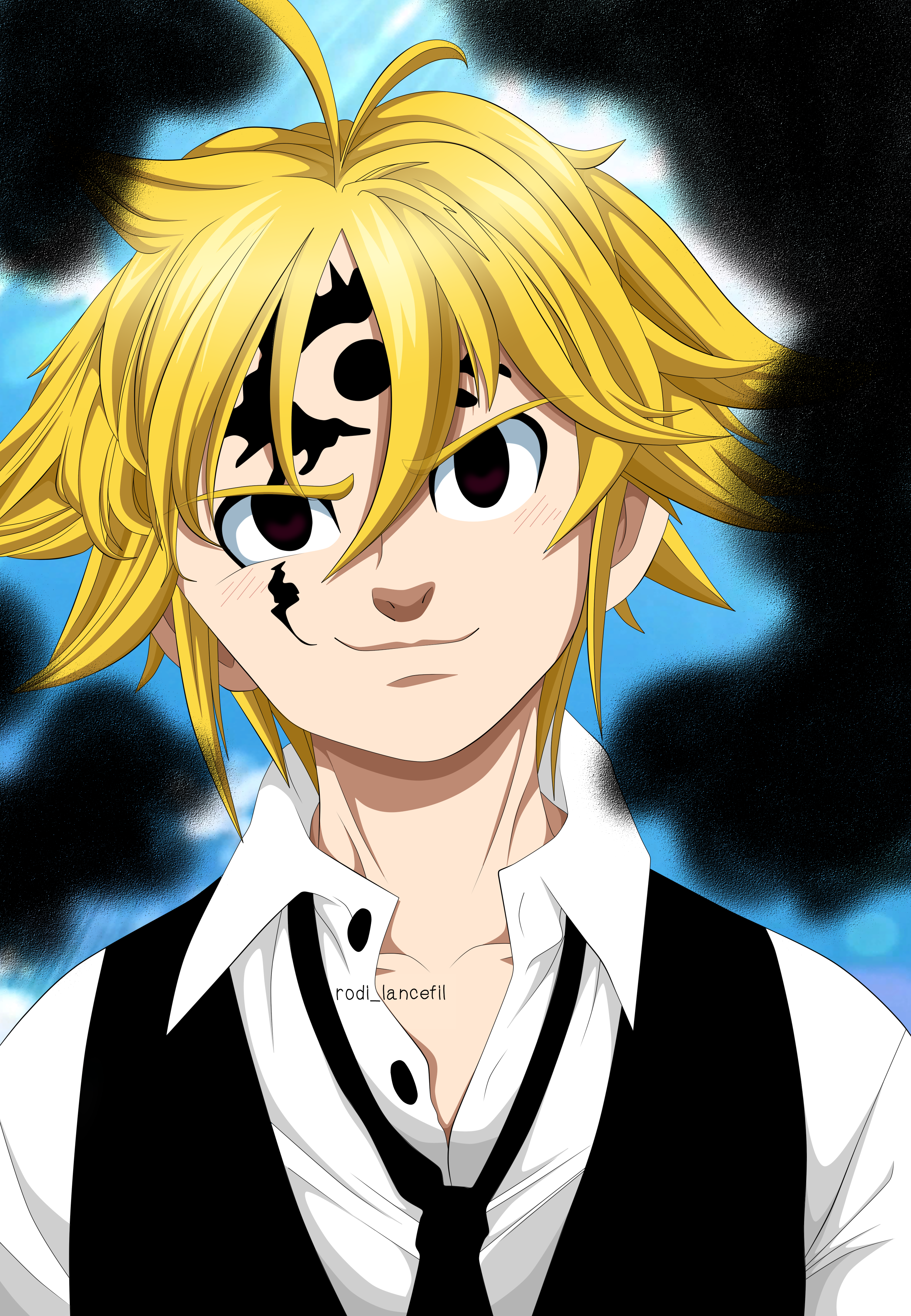 Meliodas The Seven Deadly Sins Coloring By Lancefil On Deviantart