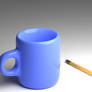 Cup and pencil model