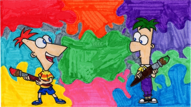 Phineas and Ferb Envelope Art