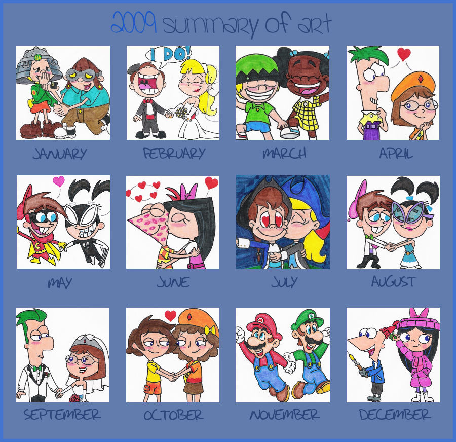 2009 Deviantart My 2009 Art Summary by nintendomaximus on DeviantArt